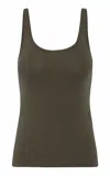 St Agni Organic Cotton Slim Scoop Tank