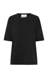 St Agni Organic Cotton T-shirt In Black