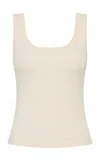 St Agni St. Agni Organic Scooped Ballerina Cotton Top In Brown