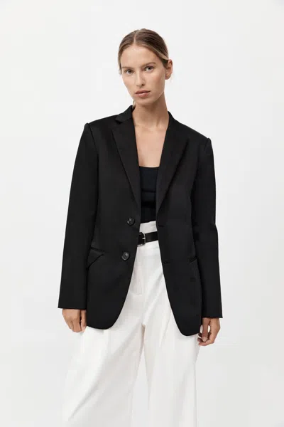 St Agni Origami Pocket Blazer In Black
