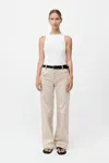 St Agni Origami Pocket Trousers In Gold