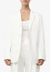 St Agni Origami Single-breasted Blazer In Ivory