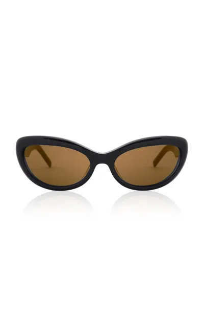 St Agni St. Agni Ovalo Sunglasses In Black