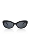 St Agni St. Agni Ovalo Sunglasses In Red