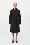 St Agni Padded Car Coat In Black