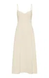 St Agni St. Agni Panelled Bustier Cotton Dress In White