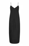 St Agni Paper Taffeta Cocoon Dress In Black
