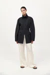 St Agni Paper Taffeta Parka In Black