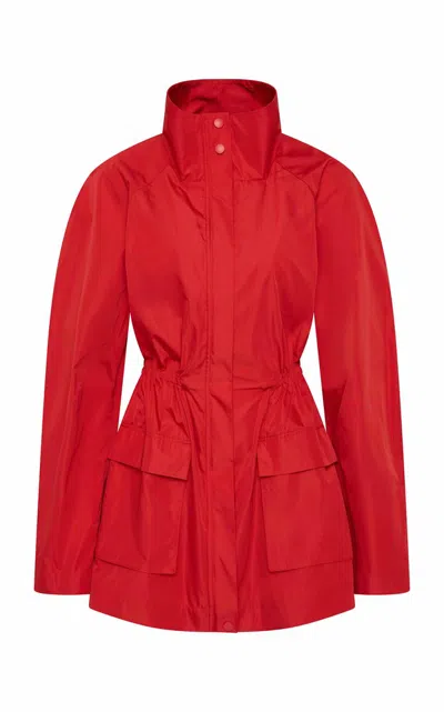 St Agni Paper Taffeta Parka In Red