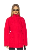 St Agni Paper Taffeta Parka In Red