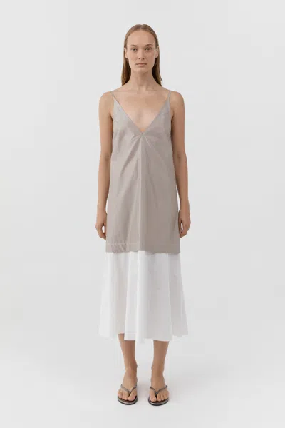 St Agni Paper Taffeta Petticoat Dress In Neutral