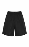 St Agni Paper Taffeta Short In Black