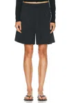 St Agni Paper Taffeta Short In Black