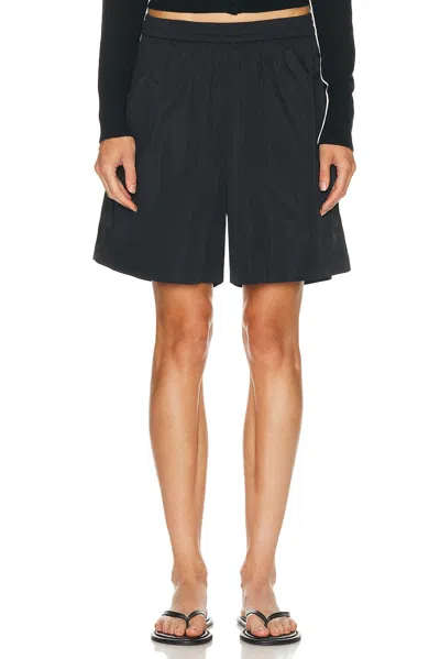 St Agni Paper Taffeta Short In Blue