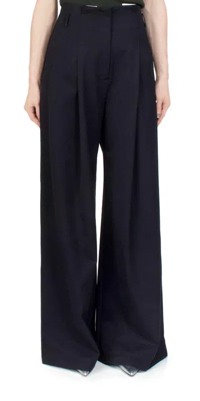 St Agni Paperbag Trousers In Black