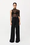 St Agni Paperbag Waist Trousers In Black
