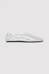 St Agni Perforated Ballet Flat In Neutral