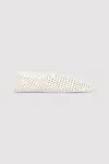 St Agni Perforated Ballet Flat In White
