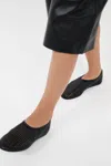 St Agni Perforated Ballet Flats In Black In Black