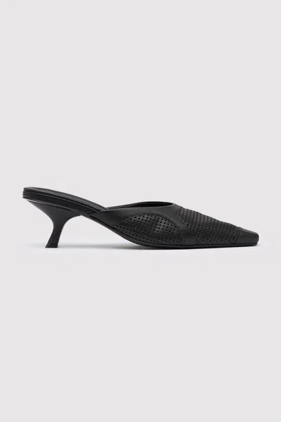 St Agni Perforated Heel In Black