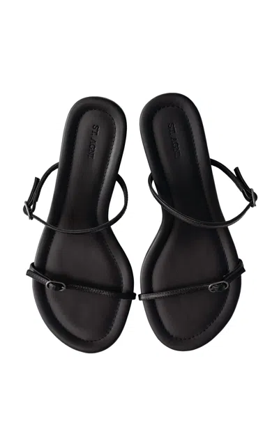 St Agni St. Agni Petit Belt Detail Wedge 70 In Black