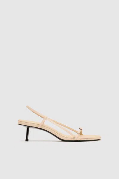 St Agni Petit Belt Sling Back Heel In Neutral