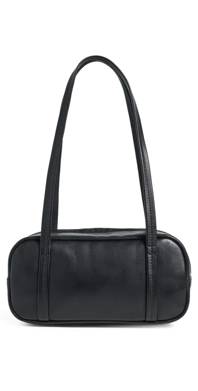 St Agni Petit Dual Zip Shoulder Bag Black