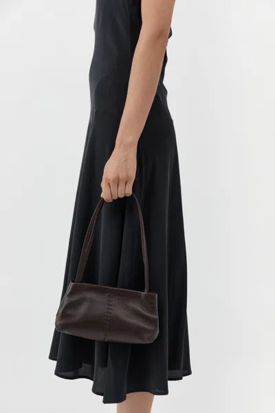St Agni Petit Origami Bag In Coffee