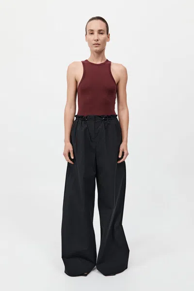 St Agni Petit Paperbag Waist Pants In Black