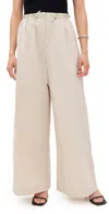 St Agni Petit Paperbag Waist Pants In Creme
