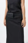St Agni Petit Pouch Belt In Black
