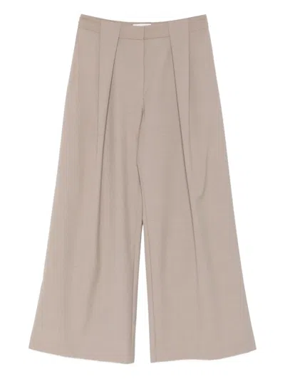 St Agni Pleat Trousers In Gray