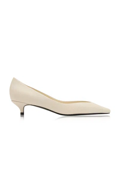 St Agni St. Agni Plunge Kitten Heel 40 In Ivory