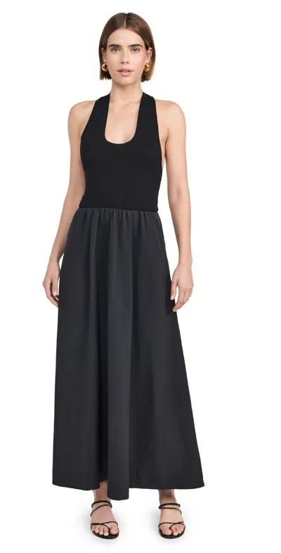 St Agni Racerback Maxi Dress In Black