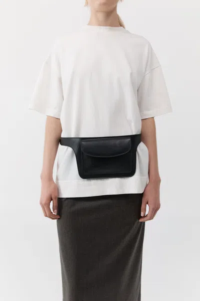 St Agni Pocket Detail Belt In Black