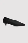 St Agni Leather-trimmed Calf Hair Pumps In Black