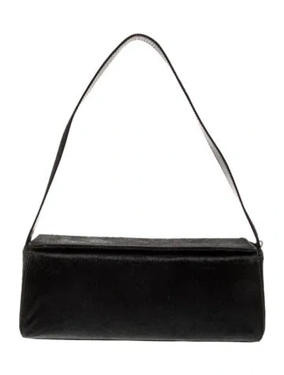 Pre-owned St Agni Ponyhair Shoulder Bag In Black