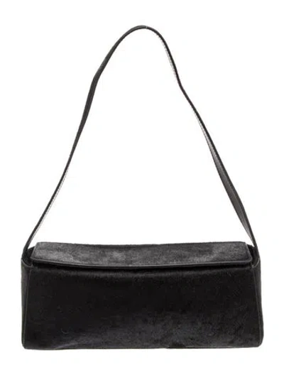Pre-owned St Agni Ponyhair Shoulder Bag In Black