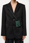 St Agni Envelope Card Holder In Deep Green