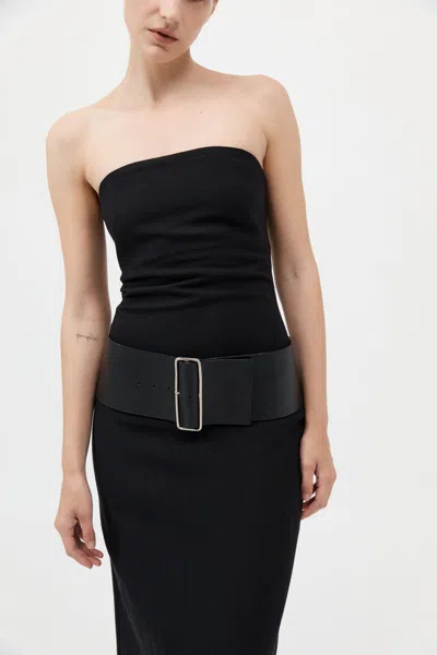 St Agni Wide Belt In Black
