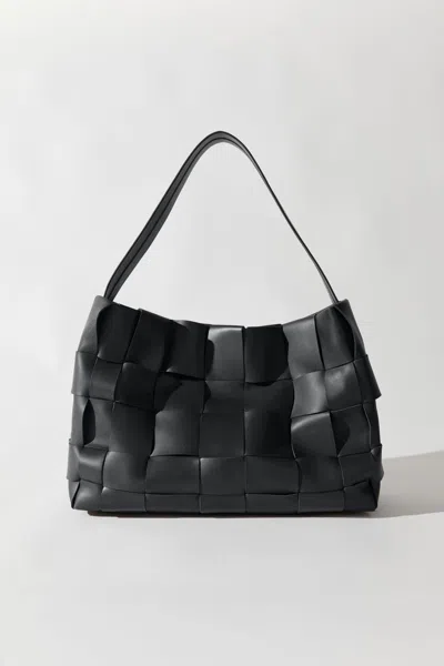 St Agni Pre-order: Woven Large Tote In Black