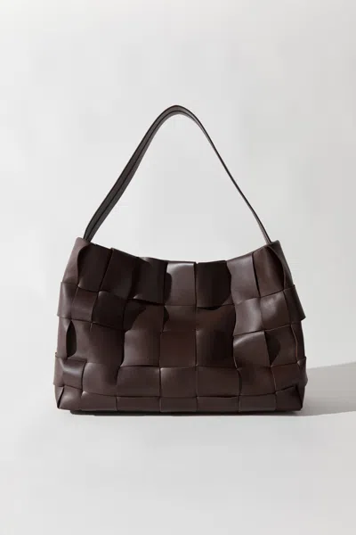 St Agni Pre-order: Woven Large Tote In Brown