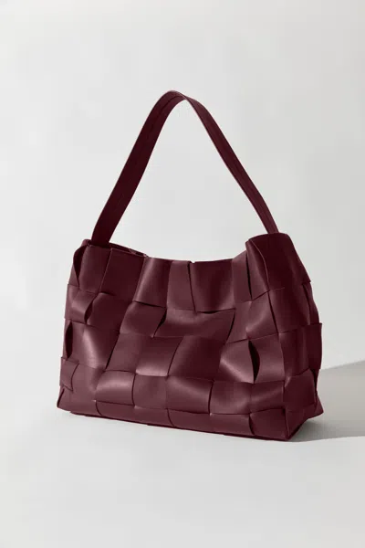 St Agni Pre-order: Woven Large Tote In Purple