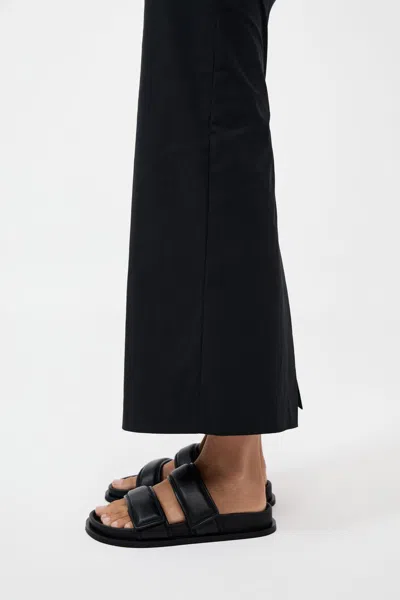 St Agni Quilted Leather Slide In Black