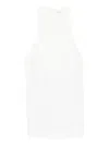 St Agni Open-back Cotton-blend Poplin Tank In White