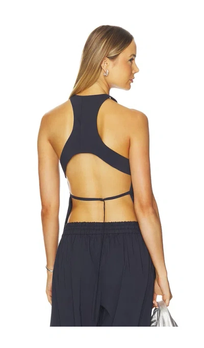 St Agni Racerback Top In Blue