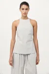 St Agni Racerback Top In Silver
