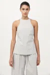 St Agni Racerback Top In Silver
