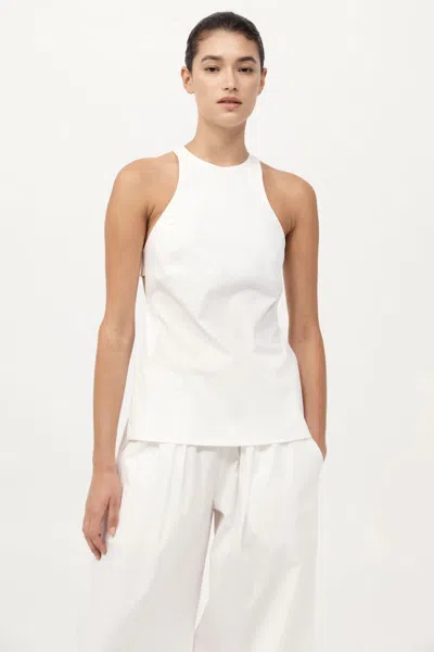 St Agni Racerback Top In White