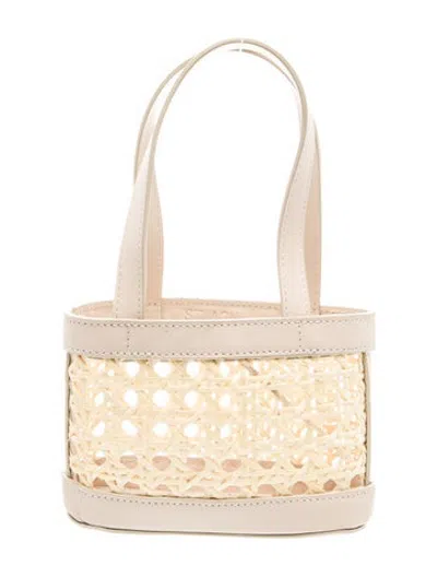 Pre-owned St Agni Rattan Tote In Neutrals